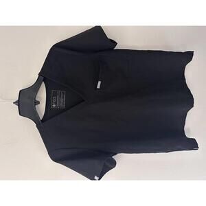 FIGS Technical Collection Black Scrub Top, Size M